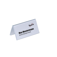 DURABLE Tischnamensschilder 8051-19 transparent 10,0 x 5,2 cm, 25 St.