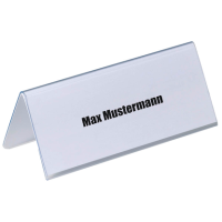 DURABLE Tischnamensschilder 8051-19 transparent 10,0 x 5,2 cm, 25 St.