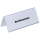 DURABLE Tischnamensschilder 8051-19 transparent 10,0 x 5,2 cm, 25 St.