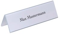 DURABLE Tischnamensschilder 8052-19 transparent 21,0 x...