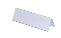 DURABLE Tischnamensschilder 8052-19 transparent 21,0 x 6,1 cm, 25 St.