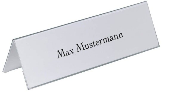 DURABLE Tischnamensschilder 8053-19 transparent 29,7 x 10,5 cm, 25 St.