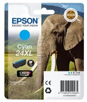 EPSON 24XL / T2432XL (Elefant) cyan Druckerpatrone