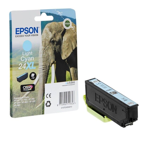 EPSON 24XL / T2435XL (Elefant) light cyan Druckerpatrone