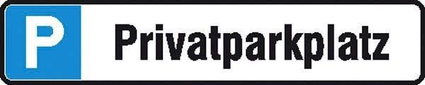 SafetyMarking® Hinweisschild "P Privatparkplatz" rechteckig 52,0 x 11,0 cm, 1 St.