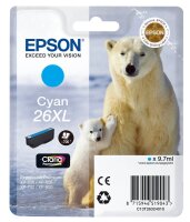 EPSON 26 XL / T2632 XL (Eisbär) cyan Druckerpatrone
