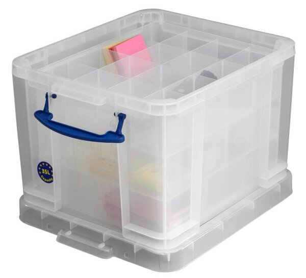 Really Useful Box Aufbewahrungsbox 35,0 l transparent 48,0 x 39,0 x 31,0 cm, 1 St.