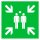SafetyMarking® Rettungszeichen "Sammelstelle" quadratisch 40,0 x 40,0 cm, 1 St.
