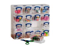 Really Useful Box Kleinteilemagazin 16x 0,3 l transparent 37,5 x 12,5 x 31,0 cm, 1 St.