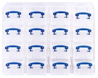 Really Useful Box Kleinteilemagazin 16x 0,3 l transparent 37,5 x 12,5 x 31,0 cm, 1 St.