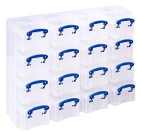Really Useful Box Kleinteilemagazin 16x 0,3 l transparent 37,5 x 12,5 x 31,0 cm, 1 St.