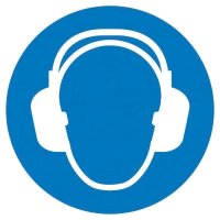 SafetyMarking® Gebotsaufkleber "Gehörschutz...