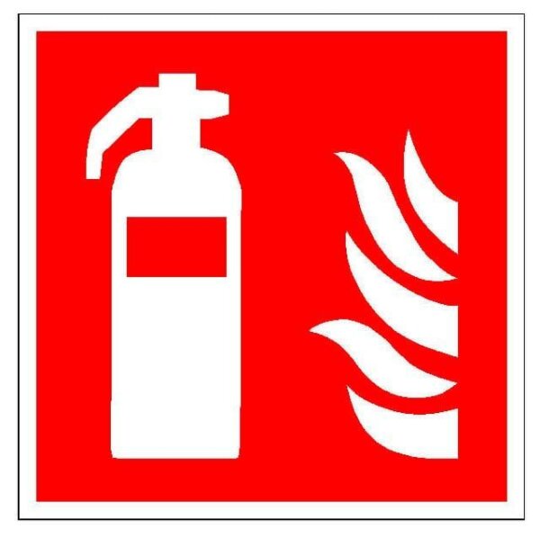 SafetyMarking® Brandschutzschild "Feuerlöscher" quadratisch 15,0 x 15,0 cm, 1 St.
