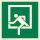 SafetyMarking® Rettungszeichen-Aufkleber "Notausstieg" quadratisch 15,0 x 15,0 cm, 1 St.