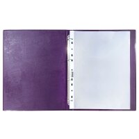 Idena Zeugnismappe DIN A4, 10 Hüllen violett/blau, 1 St.