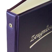 Idena Zeugnismappe DIN A4, 10 Hüllen violett/blau, 1 St.