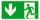SafetyMarking® Rettungszeichen "Notausgang links abwärts" rechteckig 30,0 x 15,0 cm, 1 St.