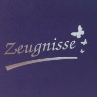 Idena Zeugnismappe DIN A4, 12 Hüllen violett/blau, 1 St.