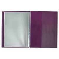 Idena Zeugnismappe DIN A4, 12 Hüllen violett/blau, 1 St.