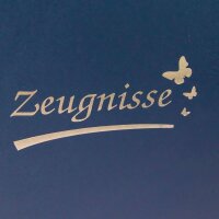 Idena Zeugnismappe DIN A4, 12 Hüllen blau/dunkelblau, 1 St.