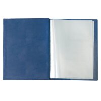Idena Zeugnismappe DIN A4, 12 Hüllen blau/dunkelblau, 1 St.