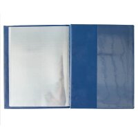 Idena Zeugnismappe DIN A4, 12 Hüllen blau/dunkelblau, 1 St.