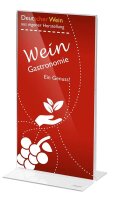 SIGEL gerade Tischaufsteller 1/3 DIN A4 beidseitig, 1 St.