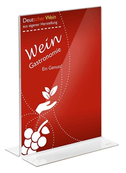 SIGEL gerade Tischaufsteller DIN A5 beidseitig, 1 St.