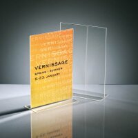 SIGEL gerade Tischaufsteller DIN A4 beidseitig, 1 St.