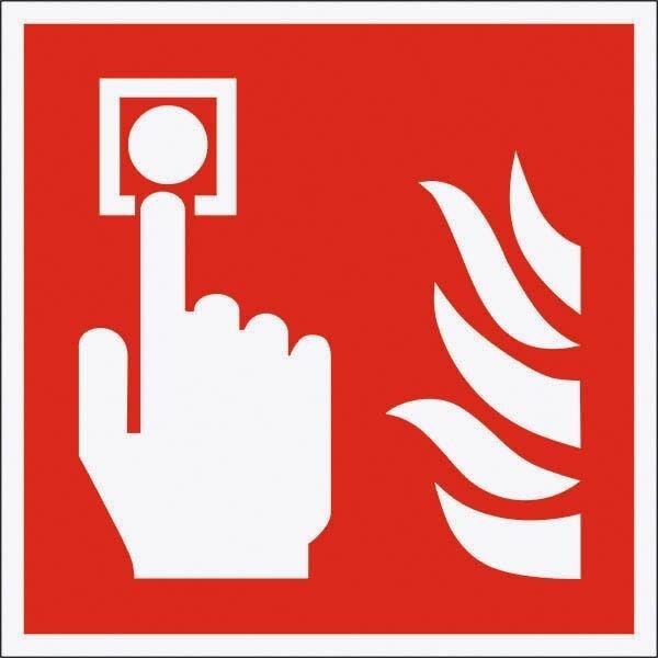 SafetyMarking® Brandschutzaufkleber "Brandmelder " quadratisch 15,0 x 15,0 cm, 1 St.