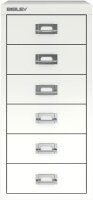 BISLEY MultiDrawer™ L296 Schubladenschrank verkehrsweiß 6 Schubladen 27,8 x 38,0 x 59,0 cm, 1 St.