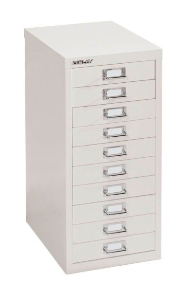 BISLEY MultiDrawer™ L2910 Schubladenschrank verkehrsweiß 10 Schubladen 27,8 x 38,0 x 59,0 cm, 1 St.