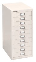 BISLEY MultiDrawer™ L2910 Schubladenschrank verkehrsweiß 10 Schubladen 27,8 x 38,0 x 59,0 cm, 1 St.