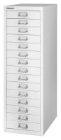 BISLEY MultiDrawer™ L3915 Schubladenschrank verkehrsweiß 15 Schubladen 27,8 x 38,0 x 85,7 cm, 1 St.