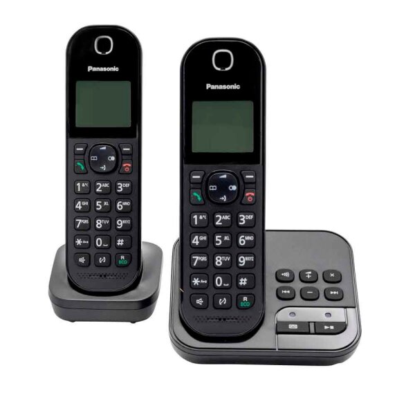 Panasonic KX-TGC422GB Duo Schnurloses Telefon-Set mit Anrufbeantworter schwarz  ( KX-TGC422GB )