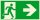 SafetyMarking® Rettungszeichen "Notausgang rechts" rechteckig 30,0 x 15,0 cm, 1 St.