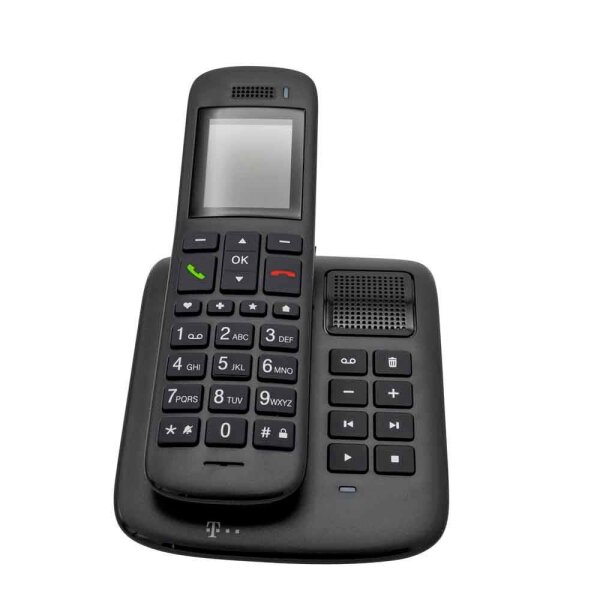 Telekom Sinus A32 Schnurloses Telefon mit Anrufbeantworter ebenholz