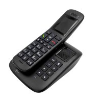 Telekom Sinus A32 Schnurloses Telefon mit Anrufbeantworter ebenholz