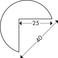 Prallschutz "Kreis 40/40 Typ A" rund 4,0 x 2,5...