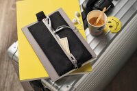VELOFLEX Reißverschlussbeutel VELOBAG® Flex DIN A4 schwarz/silber Textil 8,0 mm, 1 St.