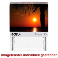 COLOP Textstempel, individualisierbar Printer 20 selbstfärbend schwarz ohne Logo, 1 St.