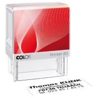 COLOP Textstempel, individualisierbar Printer 20 selbstfärbend schwarz ohne Logo, 1 St.