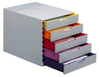 DURABLE Schubladenbox VARICOLOR®  dunkelgrau mit...