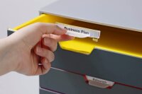 DURABLE Schubladenbox VARICOLOR®  dunkelgrau mit bunten Farblinien 760527, DIN A4 mit 5 Schubladen, 1 St.