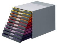 DURABLE Schubladenbox VARICOLOR®  dunkelgrau mit...