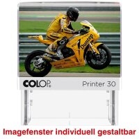 COLOP Textstempel, individualisierbar Printer 30 selbstfärbend schwarz ohne Logo, 1 St.