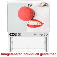COLOP Textstempel, individualisierbar Printer 30 selbstfärbend schwarz ohne Logo, 1 St.