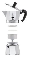 BIALETTI Moka Express 1 Espressokocher silber, 1 Tasse
