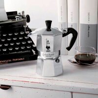 BIALETTI Moka Express 1 Espressokocher silber, 1 Tasse