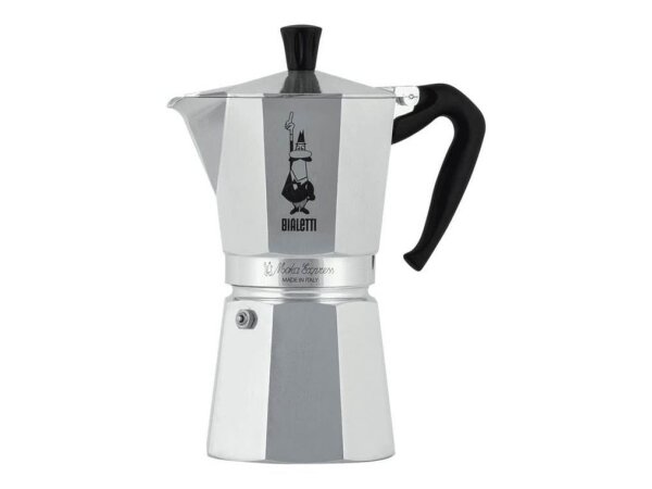 BIALETTI Moka Express 9 Espressokocher silber, 9 Tassen